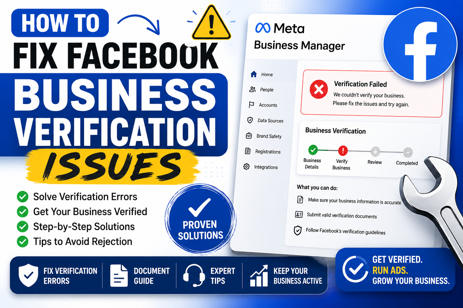How to Fix Facebook Business Verification Issues