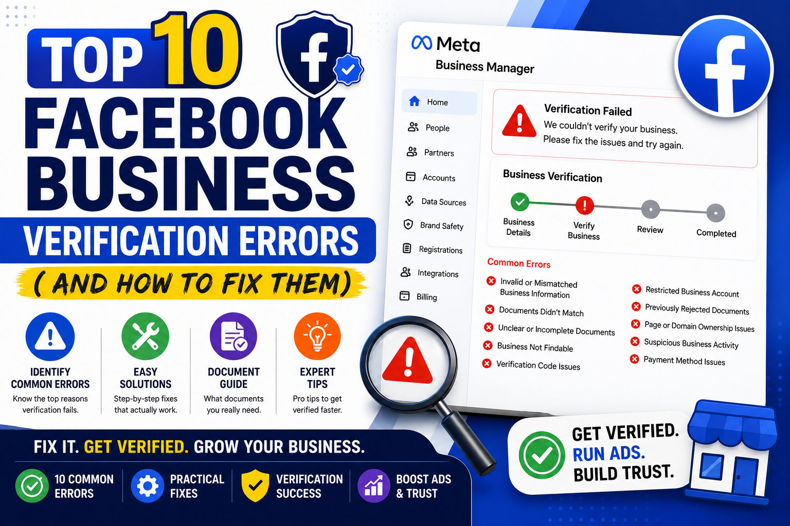 Top 10 Facebook Business Verification Errors (And How Fix Them)