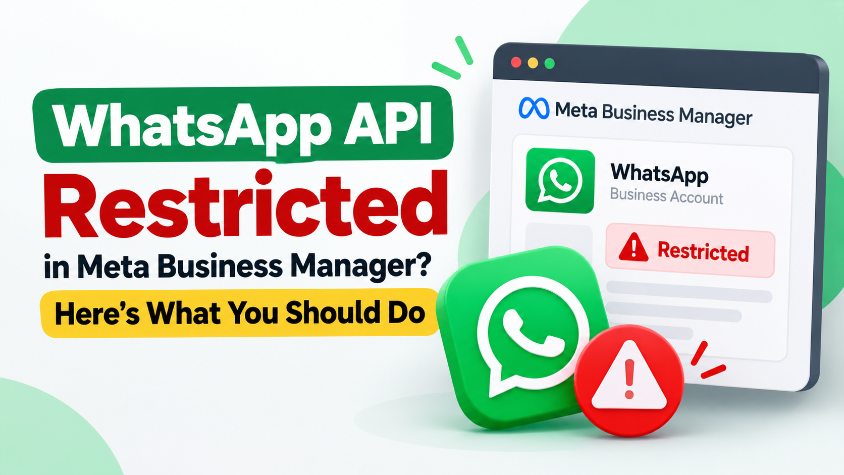WhatsApp API Restricted in Meta Business Manager?